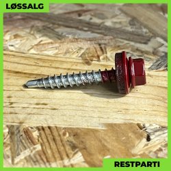 Montageskrue - 4,8x35 mm - Farmer - RAL 3011 Rd - 250 stk.