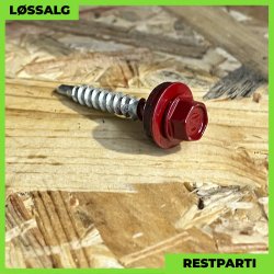 Montageskrue - 4,8x35 mm - Farmer - RAL 3011 Rd - 250 stk.