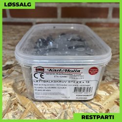 Skrue til stlse - 4,8x19 mm - Farmer - RAL 6003 Olivengrn - 250 stk.