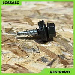 Overlapskrue - 4,8x20 mm - Farmer - RAL 6015 Mrkegrn - 250 stk.