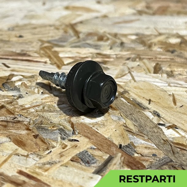 Overlapskrue - 4,8x20 mm - Farmer - RAL 6015 Mrkegrn - 250 stk.