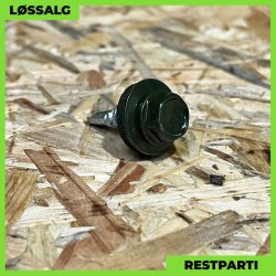 Skrue til stlse - 4,8x19 mm - Farmer - RAL 6007 Mrkegrn - 250 stk.