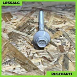 Montageskrue - 4,8x60 mm - Farmer - RAL 7038 Lysegr - 100 stk.