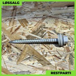 Montageskrue - 4,8x60 mm - Farmer - RAL 7038 Lysegr - 100 stk.