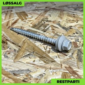 Montageskrue - 4,8x60 mm - Farmer - RAL 7038 Lysegr - 100 stk.