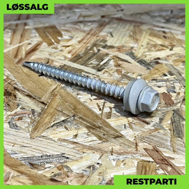 Montageskrue - 4,8x60 mm - Farmer - RAL 7038 Lysegr - 100 stk.