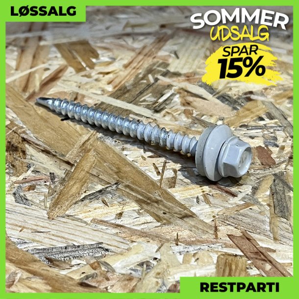 Montageskrue - 4,8x60 mm - Farmer - RAL 7038 Lysegr - 100 stk.