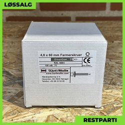 Montageskrue - 4,8x60 mm - Farmer - RAL 6003 Olivengrn - 100 stk.