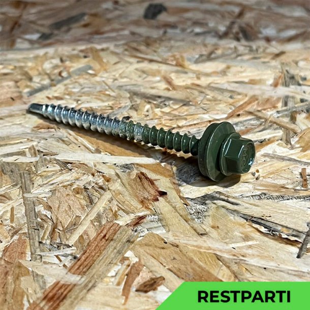 Montageskrue - 4,8x60 mm - Farmer - RAL 6003 Olivengrn - 100 stk.