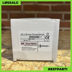 Montageskrue - 4,8x60 mm - Farmer - RAL 7016 Antracitgr - 100 stk.