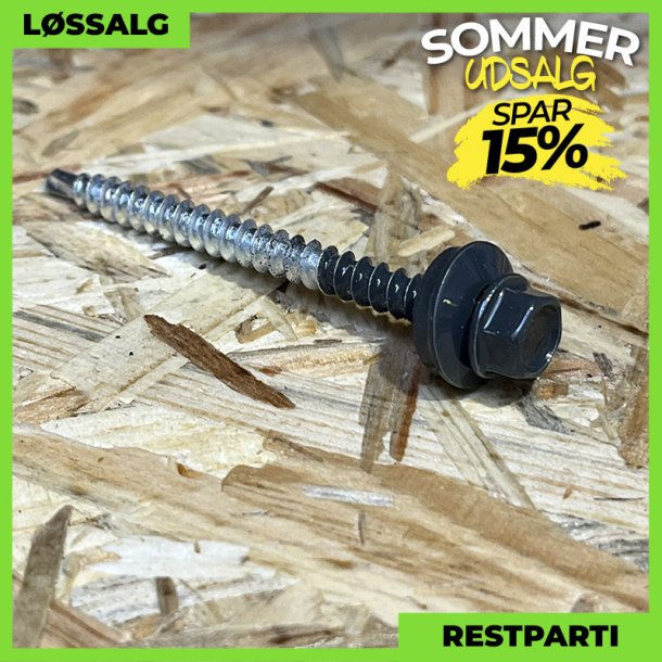 Montageskrue - 4,8x60 mm - Farmer - RAL 7016 Antracitgr - 100 stk.