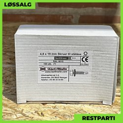 Skrue til stlse - 4,8x19 mm - Farmer - RAL 6015 Mrkegrn - 100 stk.