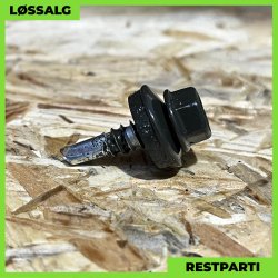 Skrue til stlse - 4,8x19 mm - Farmer - RAL 6015 Mrkegrn - 100 stk.