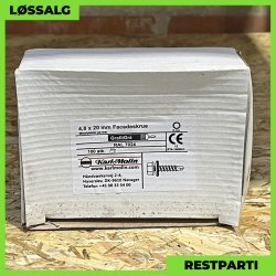 Overlapskrue - 4,8x20 mm - Farmer - RAL 7024 Grafitgr - 100 stk.