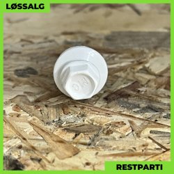 Overlapskrue - 4,8x20 mm - Farmer - RAL 9010 Hvid - 100 stk.