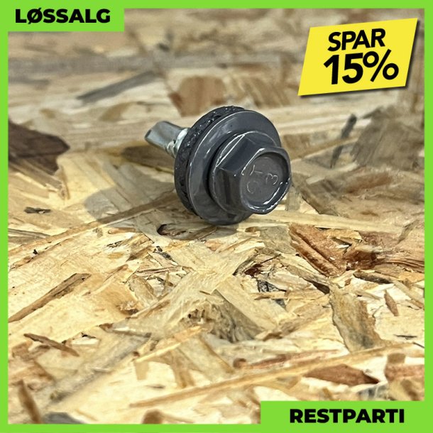Skrue til stlse - 4,8x19 mm - Farmer - RAL 7024 Grafitgr - 250 stk.