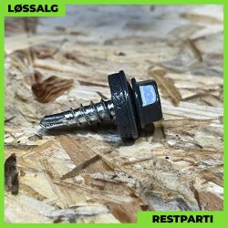 Overlapskrue - 4,8x20 mm - Farmer - RAL 7016 Antracitgr - 250 stk.