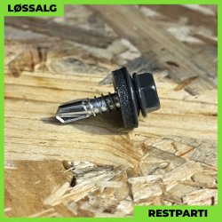 Skrue til stl - 4,8x19 mm - Farmer - RAL 7016 Antracitgr - 250 stk.