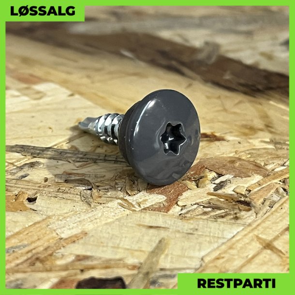 Overlapskrue - 4,8x20 mm - TTAP Torx - RAL 7024 Grafitgr - 100 stk.
