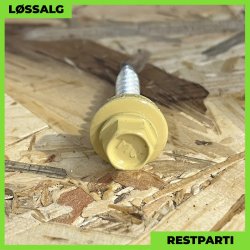 Montageskrue - 4,8x35 mm - Farmer - RAL 1002 Gul - 100 stk.