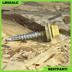 Montageskrue - 4,8x35 mm - Farmer - RAL 1002 Gul - 100 stk.