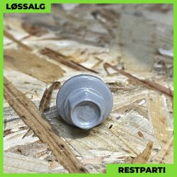 Overlapskrue - 4,8x20 mm - Farmer - RAL 9006 Silver - 100 stk.