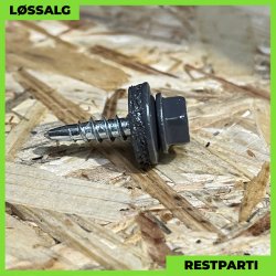 Overlapskrue - 4,8x20 mm - Farmer - RAL 7024 Grafitgr - 250 stk.