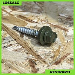 Montageskrue - 4,8x35 mm - Farmer - RAL 6003 Olivengrn - 100 stk.