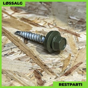 Montageskrue - 4,8x35 mm - Farmer - RAL 6003 Olivengrn - 100 stk.