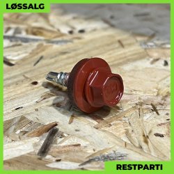 Overlapskrue - 4,8x20 mm - Farmer - RAL 3013 Svenskrd - 100 stk.