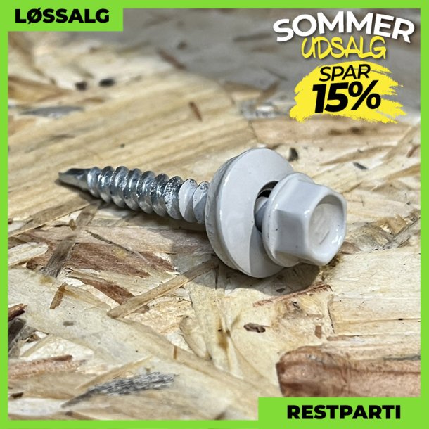 Montageskrue - 4,8x35 mm - Farmer - RAL 7044 Lysegr - 250 stk.