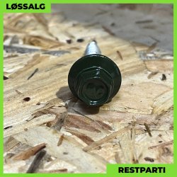 Montageskrue - 4,8x35 mm - Farmer - RAL 6007 Grn - 100 stk.