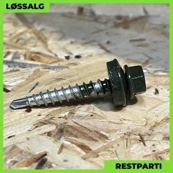 Montageskrue - 4,8x35 mm - Farmer - RAL 6007 Grn - 100 stk.