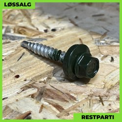 Montageskrue - 4,8x35 mm - Farmer - RAL 6007 Grn - 100 stk.