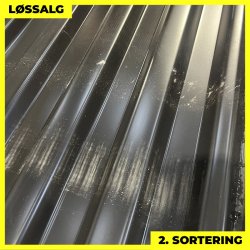 Trapezplade MTP 20 - 2. sortering - 3000 mm - Sort