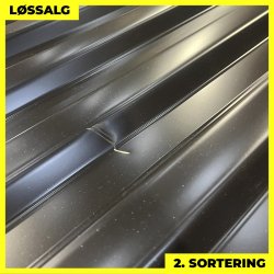 Trapezplade MTP 20 - 2. sortering - 3000 mm - Sort