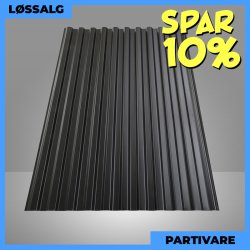 Trapezplade MTP 20 - Partivare - Sort