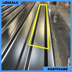 Trapezplade MTP 21 m/ dug - Partivare - Sort