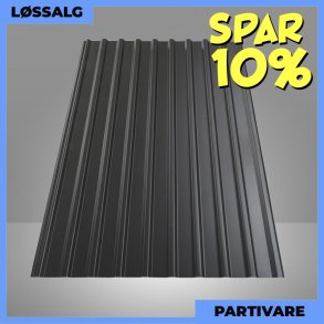 Trapezplade MTP 21 m/ dug - Partivare - Sort