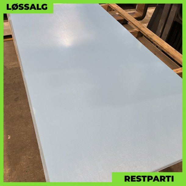 Planplade - Restparti - 2000 x 1000 mm - 0,50 mm - Bl�