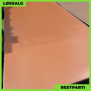 Planplade - Restparti - 2500 x 1250 mm - 0,50 mm - Mat Teglr�d