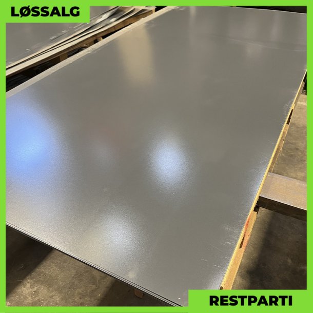 Planplade - Restparti - 2500 x 1230 mm - 0,50 mm - Antracitgr�