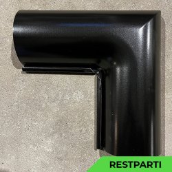 Lindab RVI - Indvendig gering 90gr - Sort - Restparti