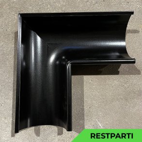 Lindab RVI - Indvendig gering 90gr - Sort - Restparti