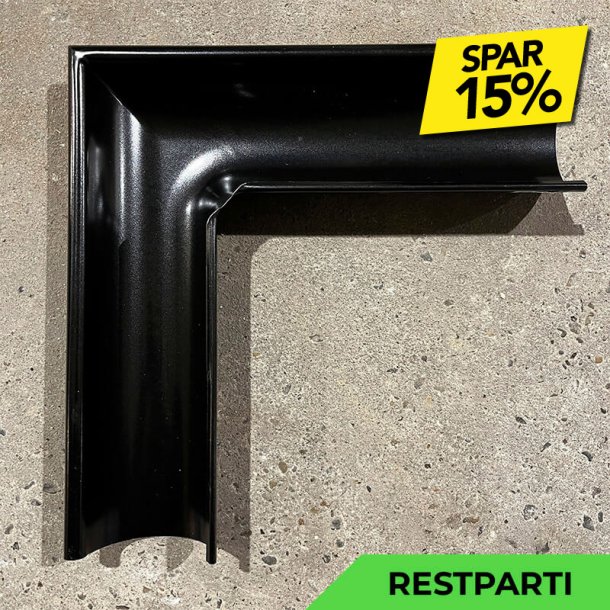 Lindab RVY - Udvendig gering 90gr - Sort - Restparti