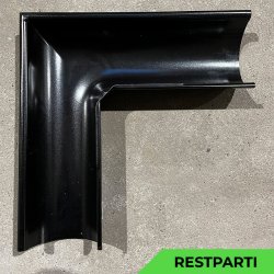 Lindab RVY - Udvendig gering 90gr - Sort - Restparti