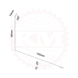 Murinddkning m/ fugerille