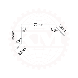 Vindskede til sinus- og trapezprofiler