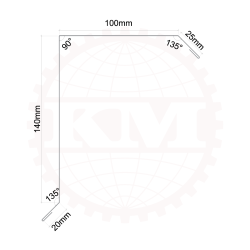 Vindskede til sinus- og trapezprofiler