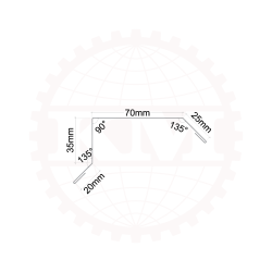 Vindskede til sinus- og trapezprofiler